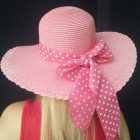Καπέλο παραλίας ροζ