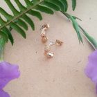 Σκουλαρίκια ατσάλι κρίκοι σφυρήλατοι Κωδ. ST.EA2846Gold