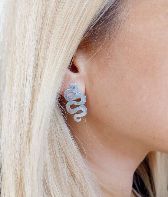 Snake earrings
