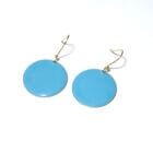 Χειροποίητα κρεμαστά σκουλαρίκια γαλάζια Κωδ.HEA1217C