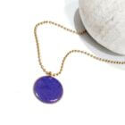 Χειροποίητο Κολιέ Με Μπλε Κύκλο Κωδ.HN1832