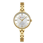 Curren-gynaikeio-roloi-9097-gold-me-Aspro-kantran